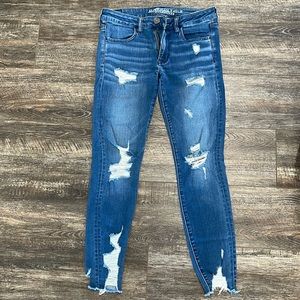 American Eagle Super Stretch Distressed Jeans